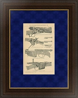 Старинная гравюра "Винтовки"