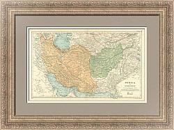 Антикварная карта "Персия и Афганистан" - эксклюзивный подарок