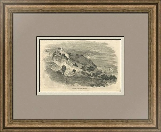 "Монастырь Святого Георгия. Крым" - старинная гравюра - London News