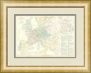 Антикварная карта Европы