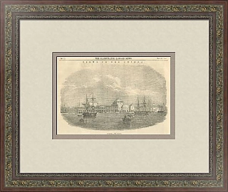 "Евпатория" - оригинал гравюры из London News - 1854