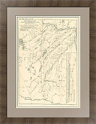 Гидрографическая карта Алейско-Кулундинской степи (Алтай) -антикварный экземпляр