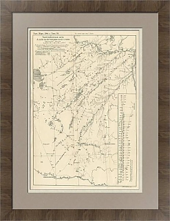 Гидрографическая карта Алейско-Кулундинской степи (Алтай) -антикварный экземпляр