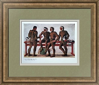 Оригинальная репродукция "Юность нашего неба"