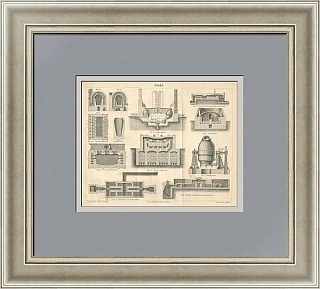 "Сталь" - редкая антикварная гравюра