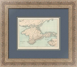 "Крым" - антикварная карта - эксклюзивный подарок