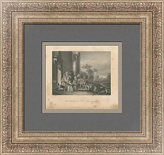 "Точильщик ножей" - антикварная гравюра