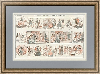 "Об охоте" - оригинальная антикварная публикация  La Vie Parisienne