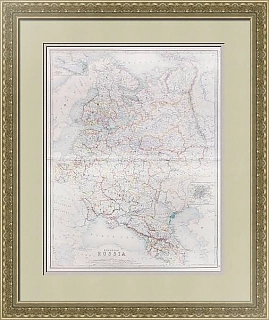 Оригинал карты Европейской части Российской империи