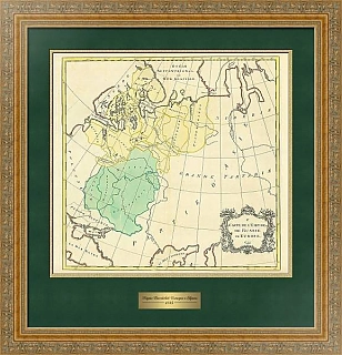 Карта Российской Империи и Европы (оригинал)