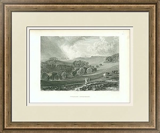 Антикварная гравюра "Обсерватория Брайтлинг"