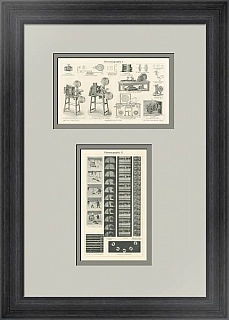 Антикварные гравюры "Киниматограф"