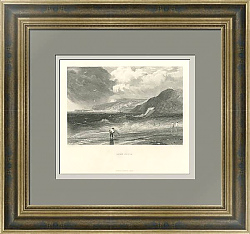 "Лайм-Реджис" - английская антикварная гравюра