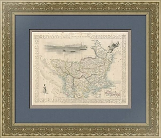 Карта "Турция в Европе" - антикварный экземпляр