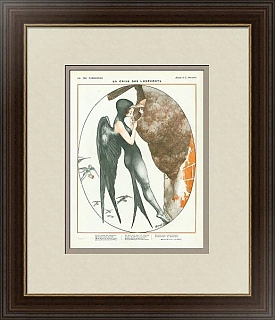 Антикварная страница La Vie Parisienne, "Жилищный кризис"