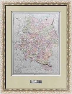 Оригинал географической карты Европейской России