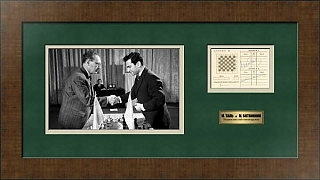 Оригинальные автографы шахматистов Михаила Таля и Михаила Ботвинника