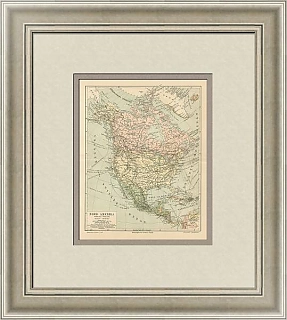 Оригинал политической Карты Северной Америки