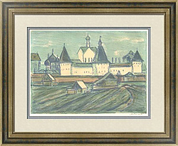 Оригинальная автолитография "Псков"