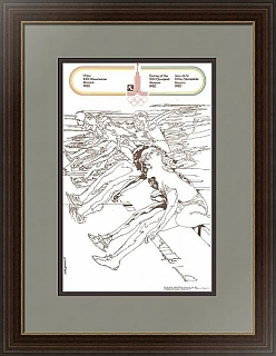 Советский плакат к Олимпиаде 80 "Легкая атлетика"