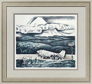 "Аэродром" - оригинальная автолитография СССР