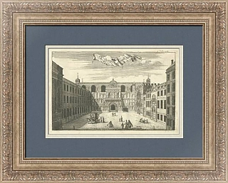 "Гилдхолл. Резиденция лорд-мэра. Лондон" - антикварная гравюра