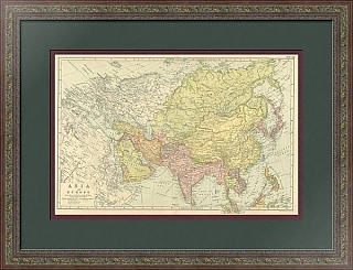 Антикварная политическая Карта Азии