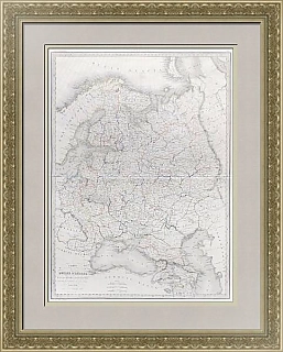 Антикварная карта европейской части России