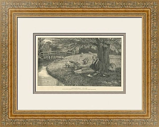 "Да будут счастливы твои мечты!" - редкая антикварная гравюра