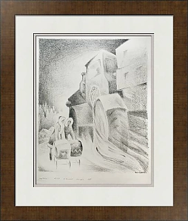 Оригинальная автолитография "Первенцы"