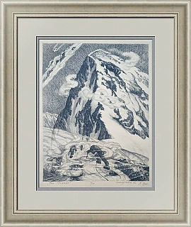 "Пик Победы" - оригинальная автолитография - редкий подарок