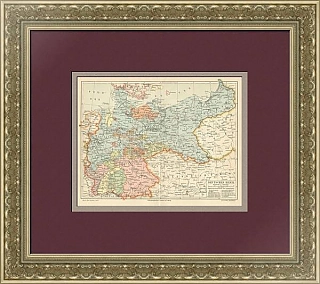 Оригинальная политическая карта Германской империи