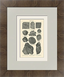 Редкая гравюра "Метеориты"