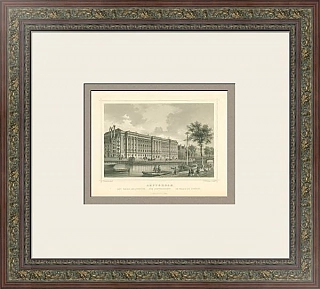 Антикварная гравюра "Amsterdam"