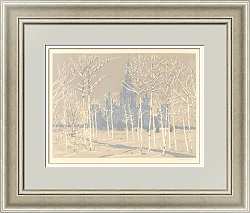 Советская линогравюра "МГУ на Ленинских горах" - вип подарок