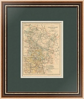 Антикварная карта Рязанской губернии