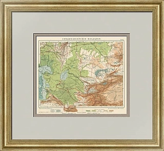 Среднеазиатские владения - оригинальная карта