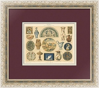 "Керамика" - антикварная хромолитография