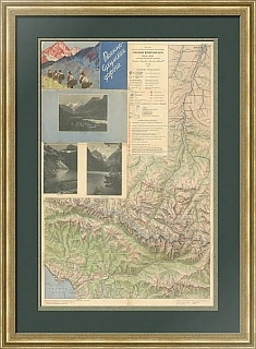 Военно-сухумская дорога - оригинальная советская карта
