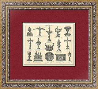 "Ювелирное дело" - антикварная оригинальная гравюра