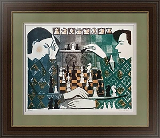 Оригинальная авторская литография "Игра"