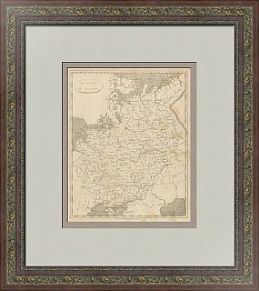 Антикварная редкая Карта "Россия в Европе"