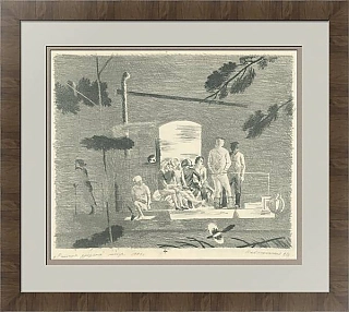 "Рабочая дружина" - советская автолитография