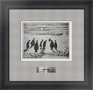 Оригинальный офорт "Пингвиния"