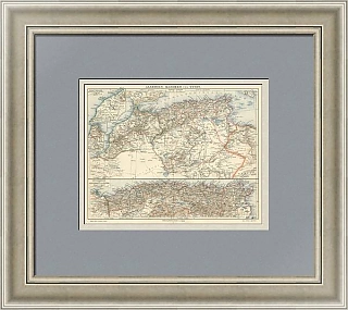 Оригинальная карта государств: Алжир, Марокко, Тунис