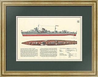 «Эскадренный эсминец "Гневный"» - подлинный советский плакат