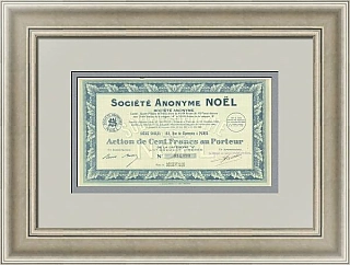 Оригинальная акция мебельной компании «Société Anonyme NOËL»