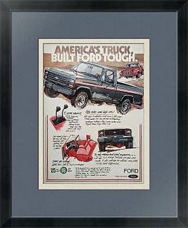 Оригинальная рекламная иллюстрация, США. America's truck. Buid Ford tough