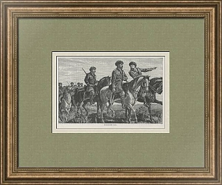 "Разведывательный отряд" - старинная гравюра