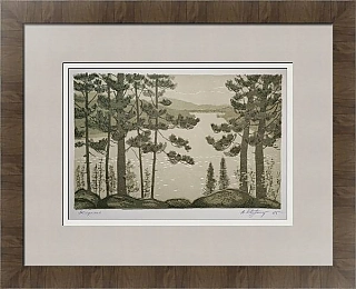 Оригинальная автолитография "Карелия"